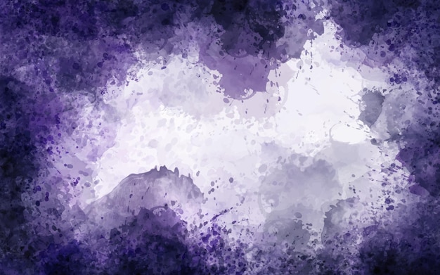 Hand painted watercolor background with sky shape