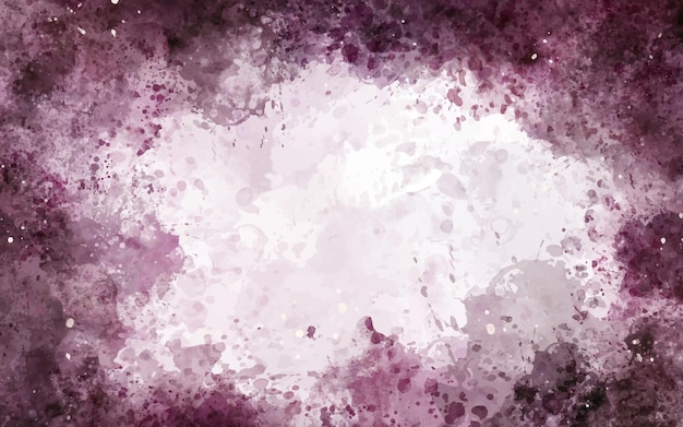 Hand painted watercolor background with sky shape