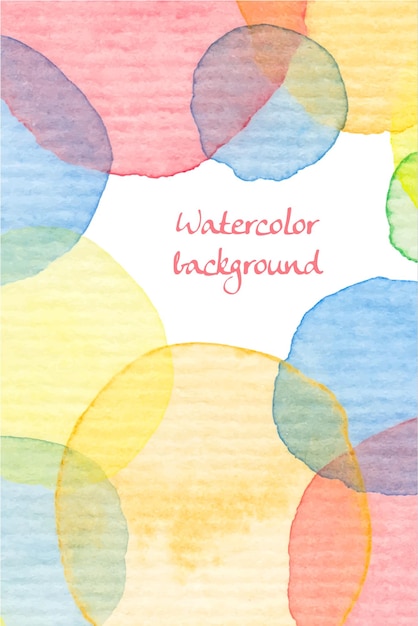 Hand painted watercolor background