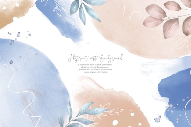 Hand Painted Watercolor Floral Background