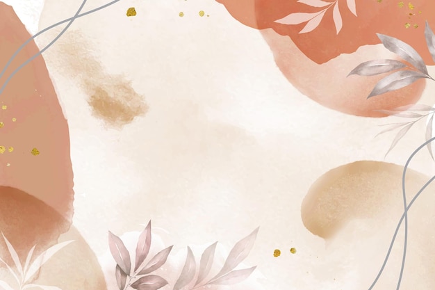 Hand Painted Watercolor Floral Background