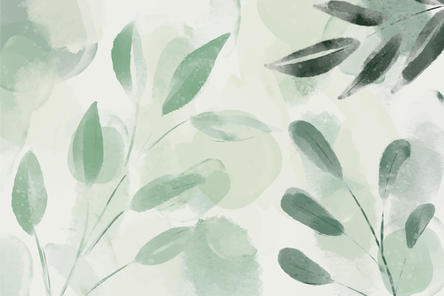 Hand painted watercolor nature background