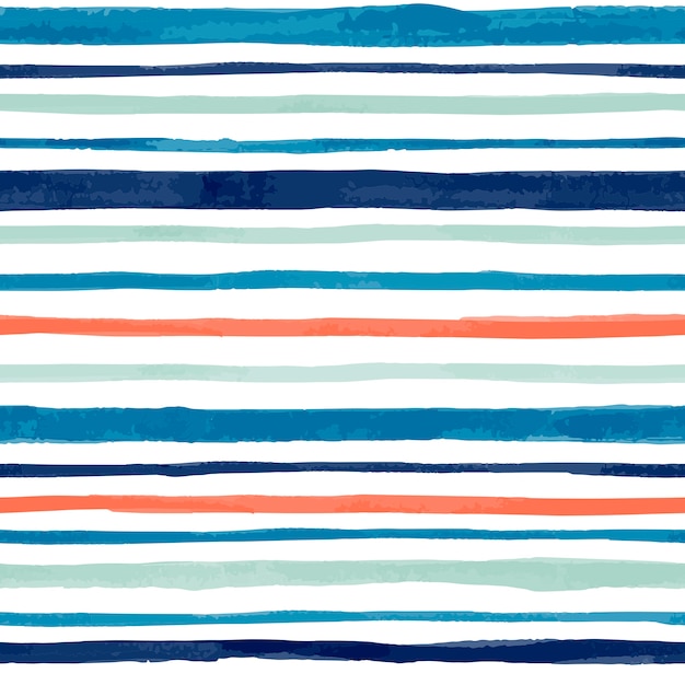 Hand painted watercolor vector seamless pattern