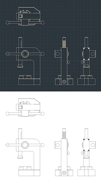 Hand press blueprints