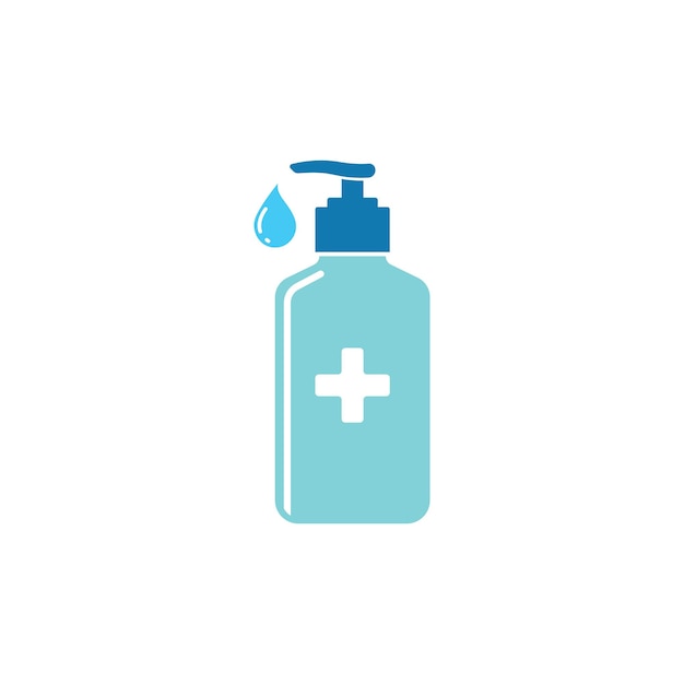 Hand sanitizer icon vector illustration design template web