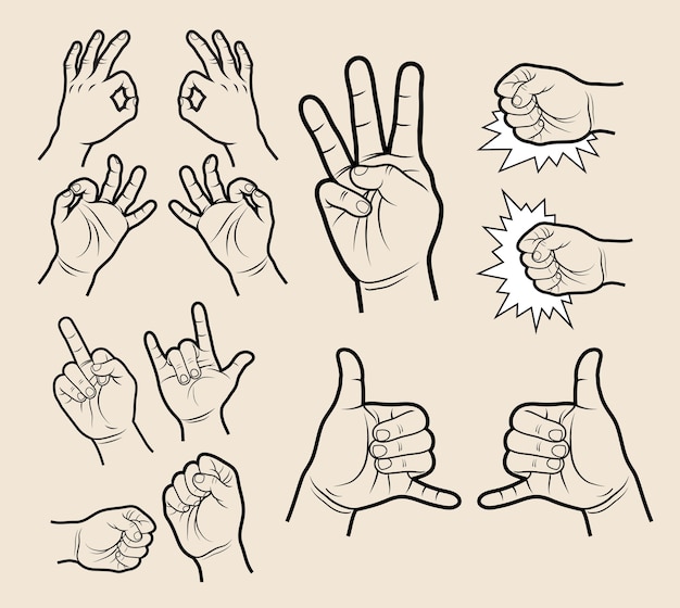 Hand sign sketch