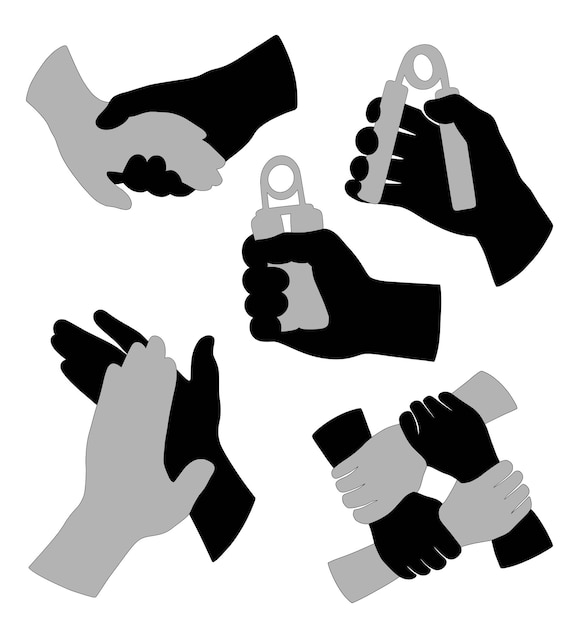 hand sign and symbol silhouette