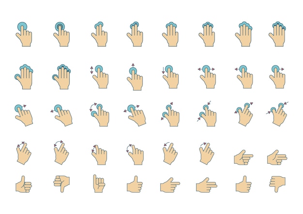 Hand Swipe Gesture Sign