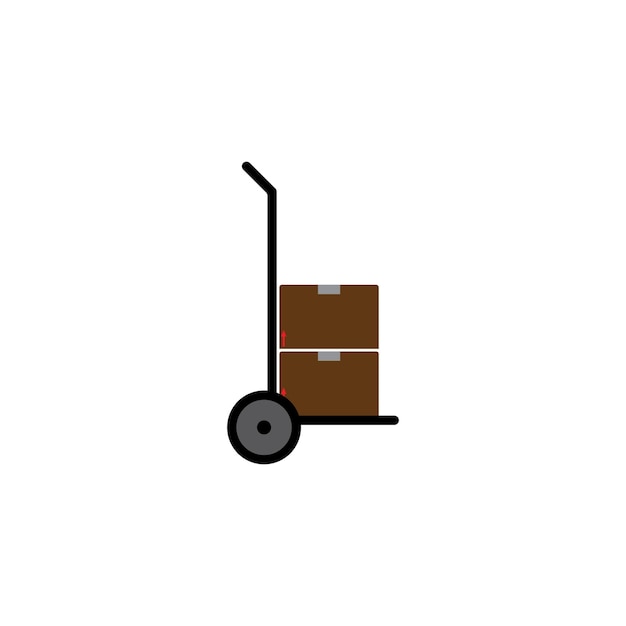 Vector hand truck icon