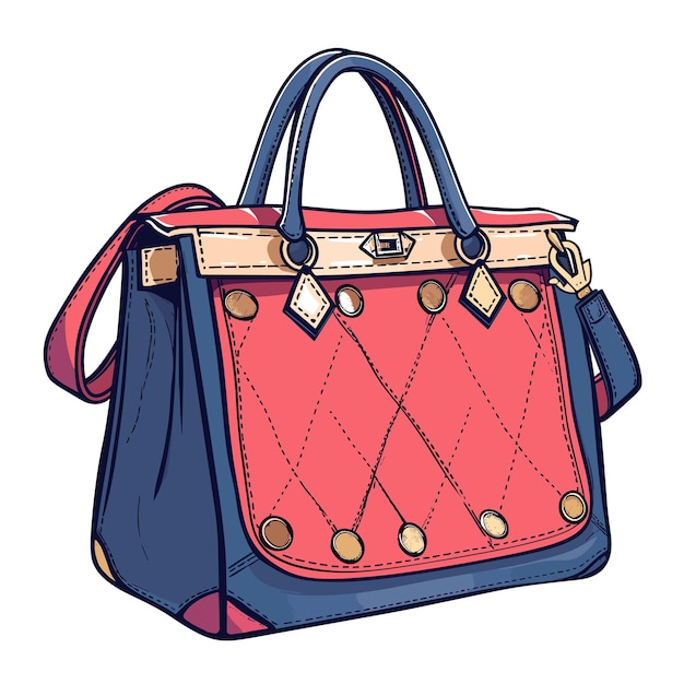 Handbag Cartoon isolated on transparent background HD PNG