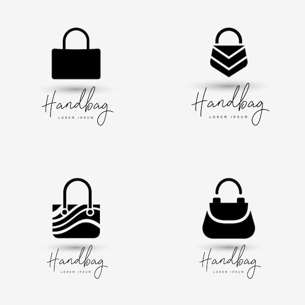 Handbag logo template set