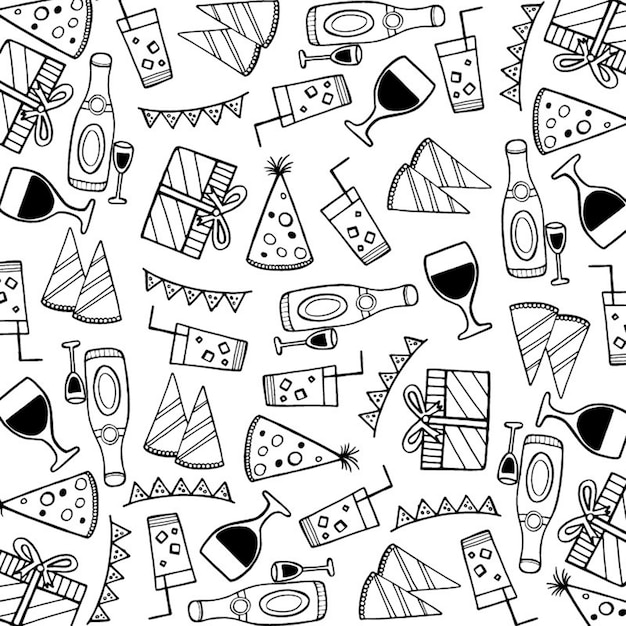 Handdrawn Birthday Background