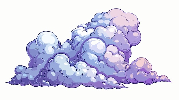 Handdrawn Cloud Rings Icon Vector Illustration