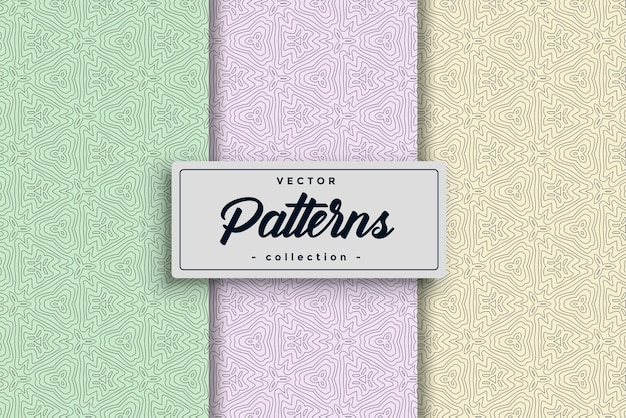 HandDrawn Geometric Simple Seamless Pattern Set collection handdrawn seamless patterns combining simplicity and sophistication