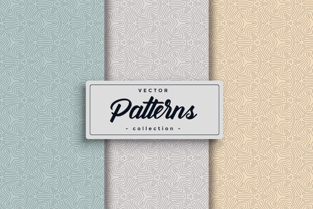 HandDrawn Geometric Simple Seamless Pattern Set collection handdrawn seamless patterns combining simplicity and sophistication