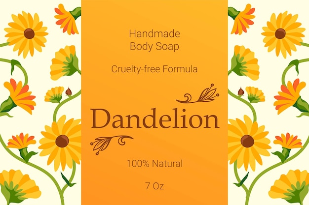 Handmade beauty soap cruelty free formula vector