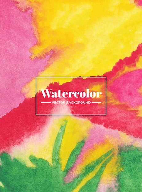 Handmade colorful watercolor textured abstract background