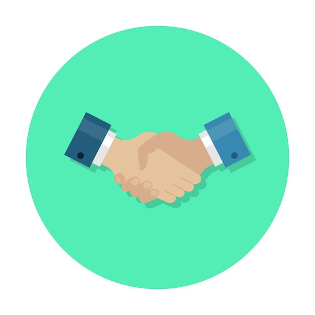 Handshake flat icon