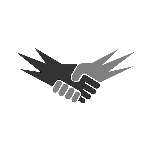 Handshake icon logo design