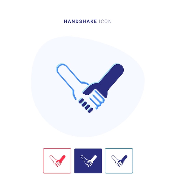 Handshake icon premium vector Premium Vector