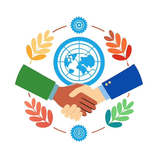 Handshake Icon Vector Clipart Partnership and Agreement Symbol for Business and Cooperation