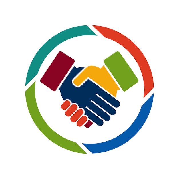 Handshake Icon Vector Clipart Partnership and Agreement Symbol for Business and Cooperation