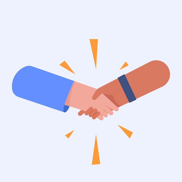 Handshaking for business partner