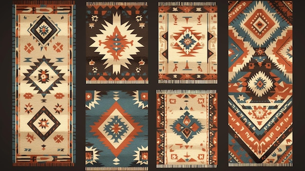 Handwoven Rugs Display Symmetrical Indian Artistry Collection