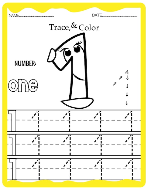 Handwriting pages for writing numbers Learning numbers, Numbers tracing worksheet for kindergarten.