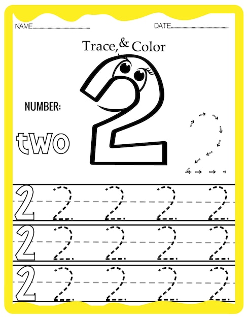 Handwriting pages for writing numbers Learning numbers, Numbers tracing worksheet for kindergarten.