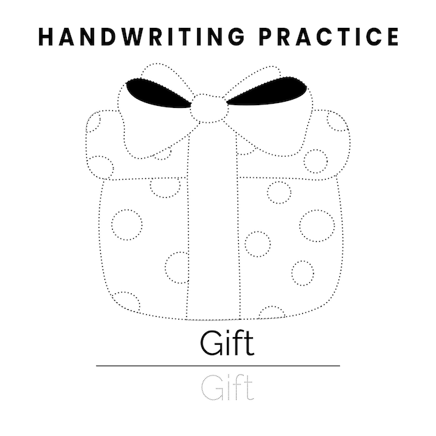 Handwriting practice for kids