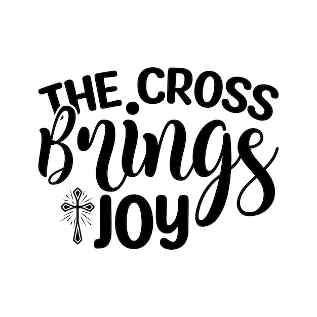 A handwritten font with the cross brings joy.