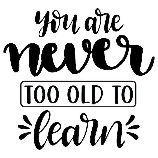 A handwritten quote about learning