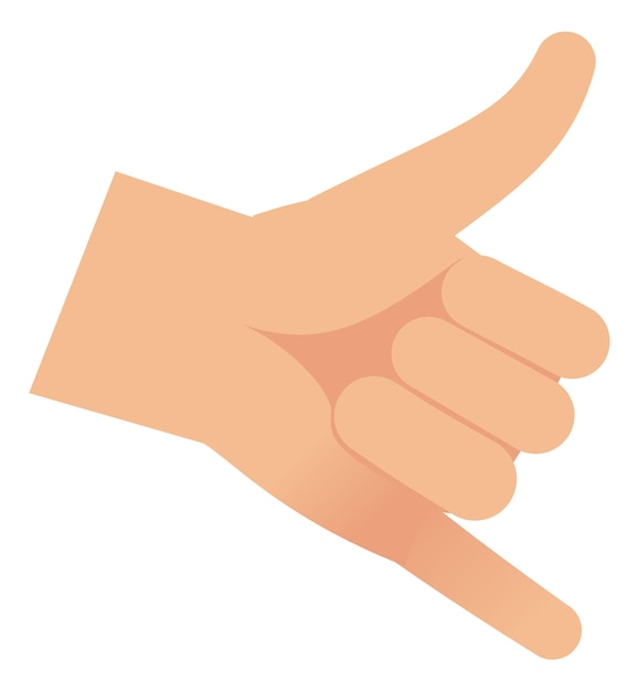 Hang loose sign Relax hand gesture icon