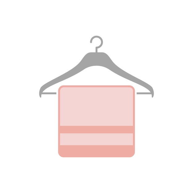 Vector hanger and towel icon vector template