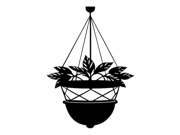 Vector hanging plant holder j