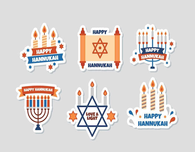 Hannukah Stickers Set