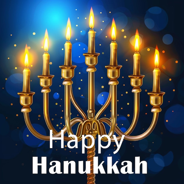 Vector hanukkah jewish festival of lights menorah dreidel latkes oil candles hanukkah gelt hanukkah