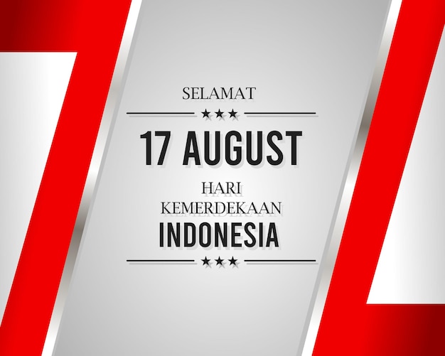 Happy 17 august independence day of indonesia