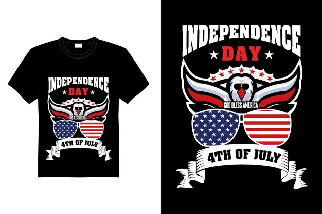 Vector happy 4th of july independence day of usa tshirt design