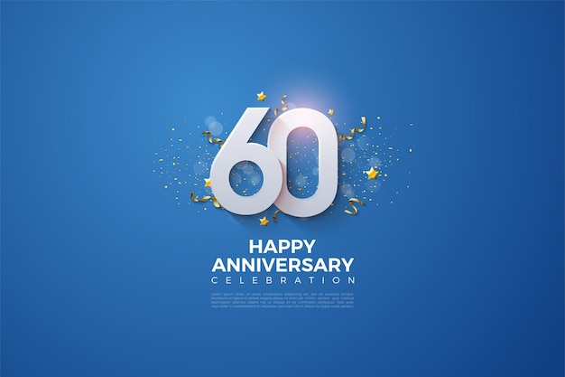 happy 60th anniversary background