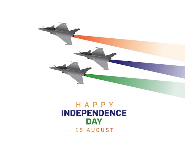 Happy 76th independence day of India vector Template Illustration design