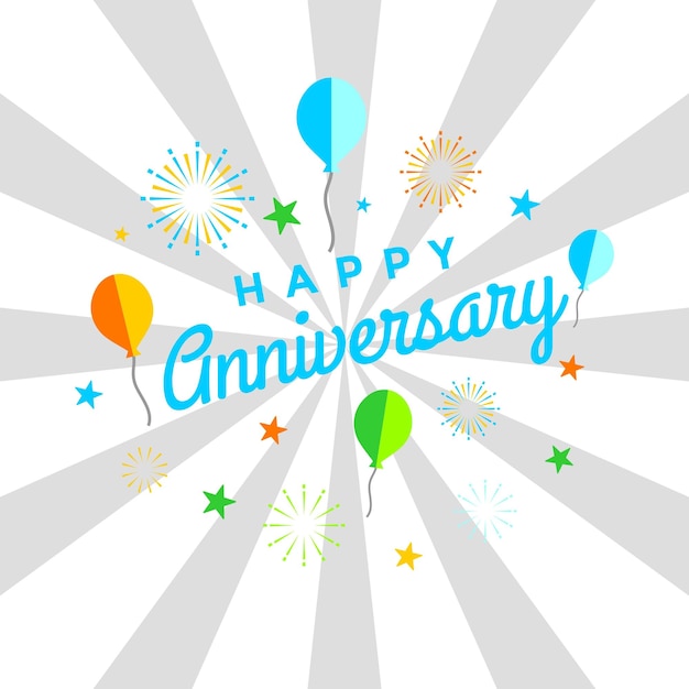 Happy Anniversary Design Template Download