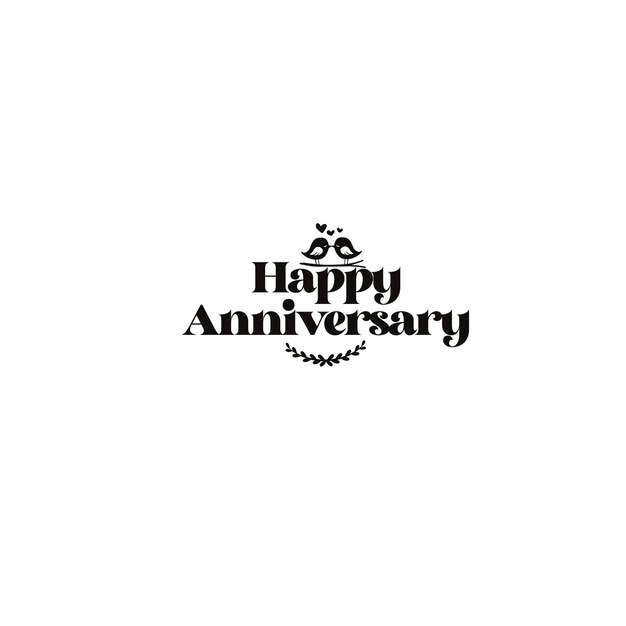 Vector happy anniversary