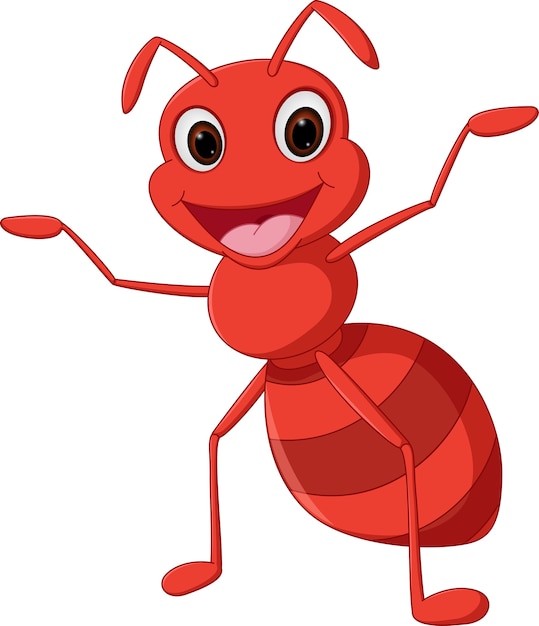 Happy ant cartoon 