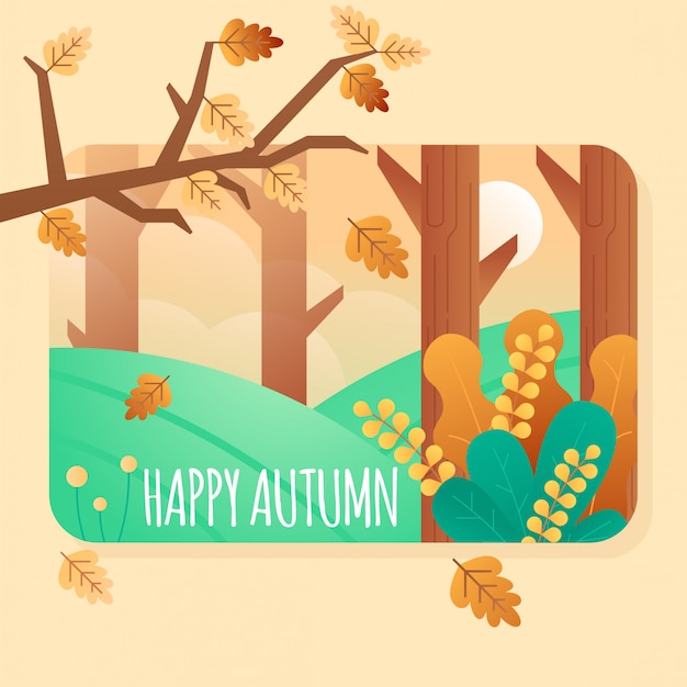 Happy Autumn vector