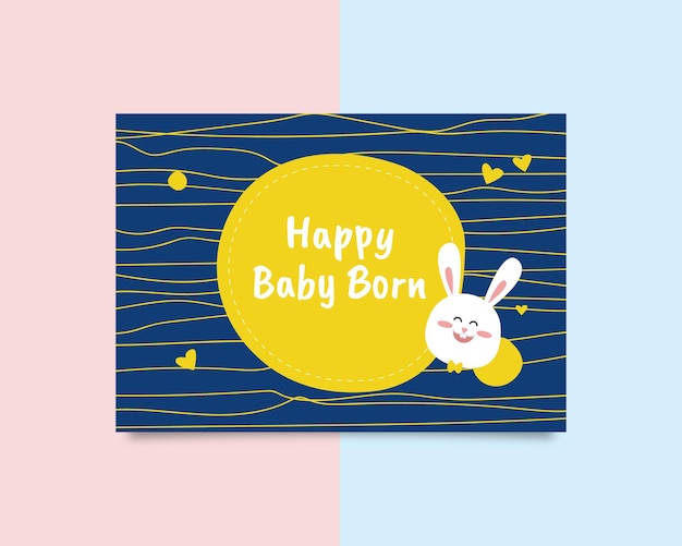 Happy Baby BornGreetings card design