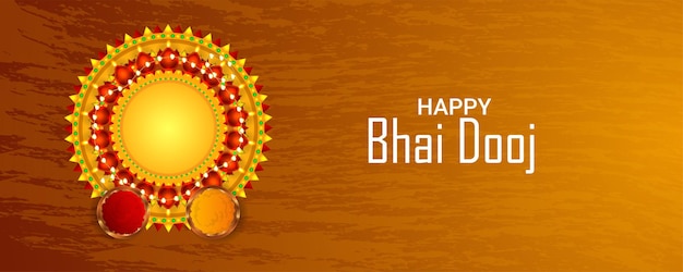 Happy bhai dooj celebration background