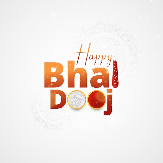 Vector happy bhai dooj