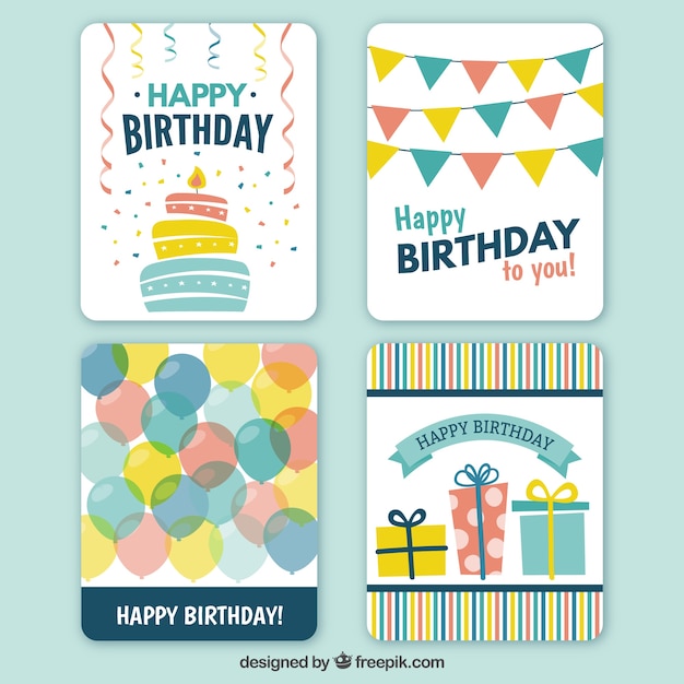 Happy birthday cards collection